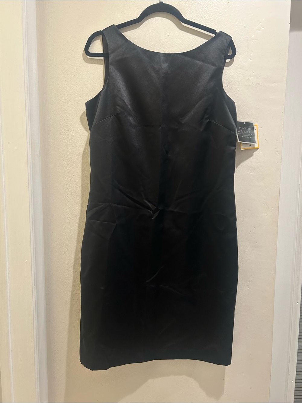 David Warren Classic Black Sleeveless Sheath Dress — David Taylor